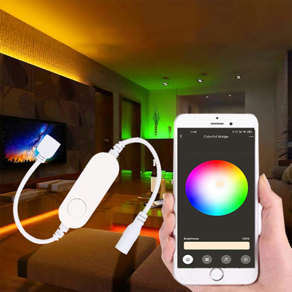 Homekit 5-24V Wifi RGB Led Light Strip Wireless Remote Controller Diy LED Controller Dimmer Smart Home Automation Work With Siri